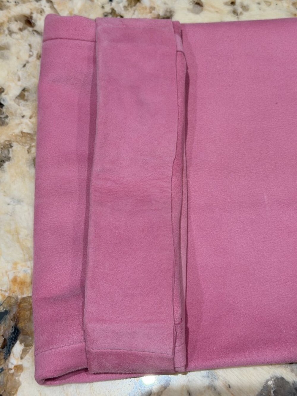 Ralph Lauren Black Label 100% Suede Straight Leg Pants Sz 6 Pink Berry Mid Rise - Picture 15 of 15
